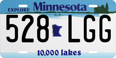 MN license plate 528LGG
