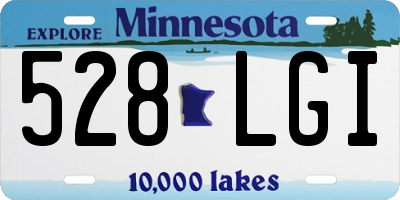 MN license plate 528LGI