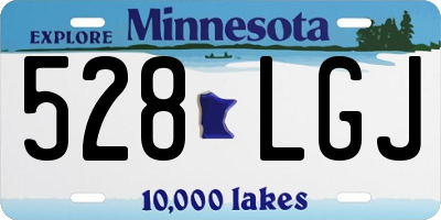 MN license plate 528LGJ