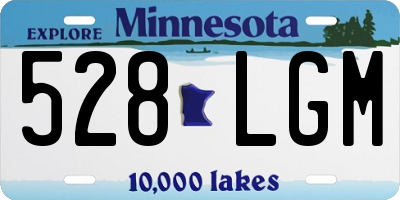 MN license plate 528LGM