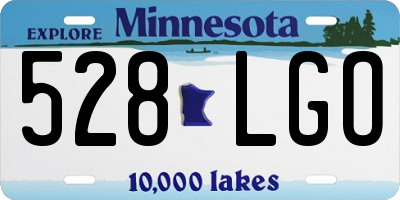 MN license plate 528LGO