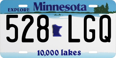 MN license plate 528LGQ