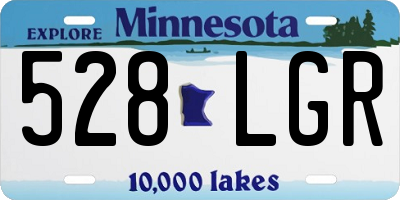 MN license plate 528LGR