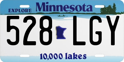 MN license plate 528LGY
