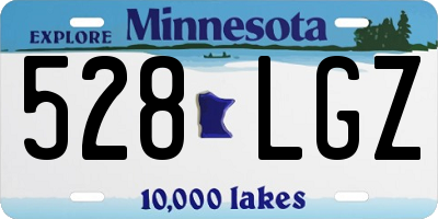 MN license plate 528LGZ