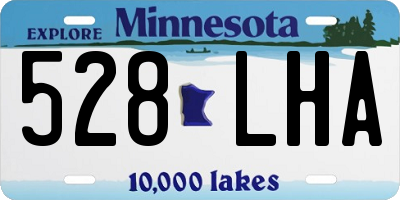 MN license plate 528LHA