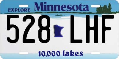 MN license plate 528LHF