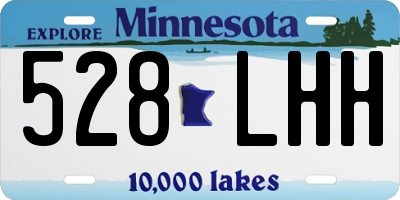 MN license plate 528LHH