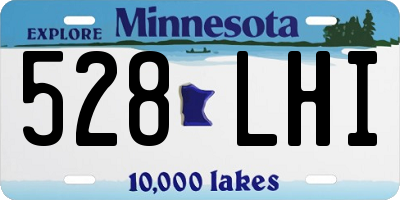 MN license plate 528LHI