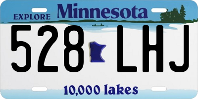 MN license plate 528LHJ