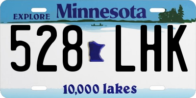 MN license plate 528LHK
