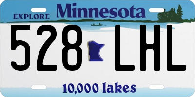 MN license plate 528LHL