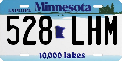 MN license plate 528LHM