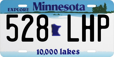 MN license plate 528LHP