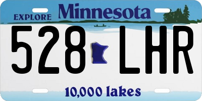 MN license plate 528LHR