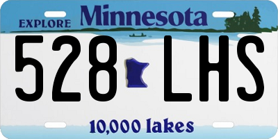 MN license plate 528LHS