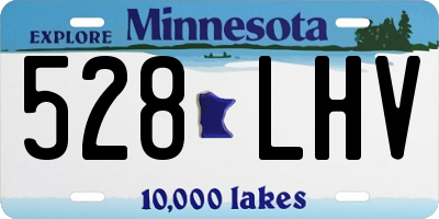 MN license plate 528LHV