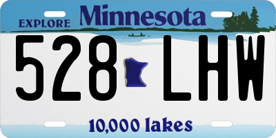 MN license plate 528LHW