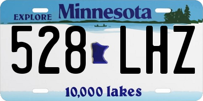 MN license plate 528LHZ