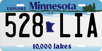 MN license plate 528LIA
