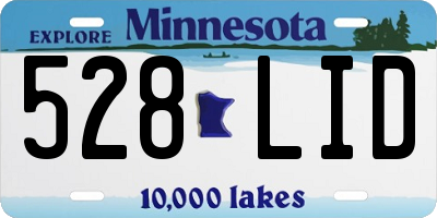 MN license plate 528LID