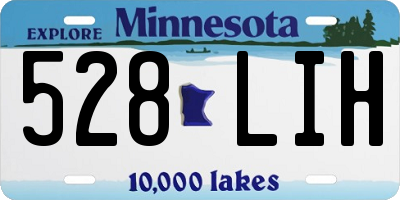 MN license plate 528LIH