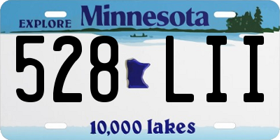 MN license plate 528LII
