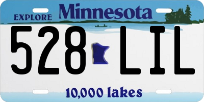 MN license plate 528LIL