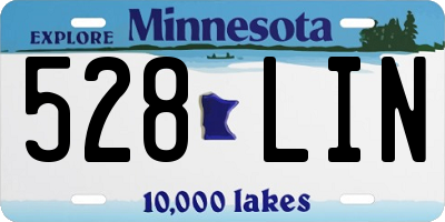 MN license plate 528LIN