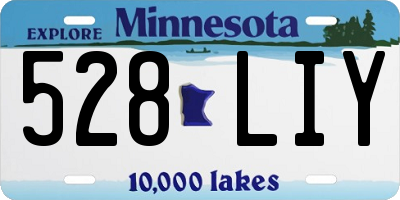 MN license plate 528LIY