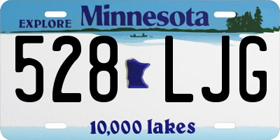MN license plate 528LJG