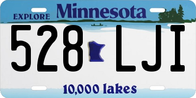 MN license plate 528LJI