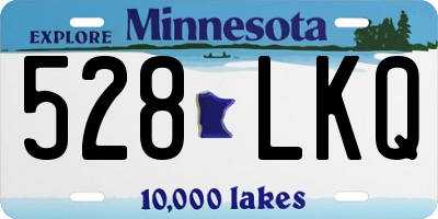 MN license plate 528LKQ