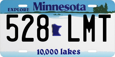 MN license plate 528LMT