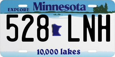 MN license plate 528LNH