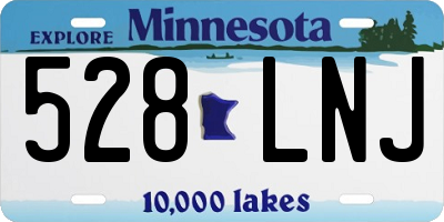 MN license plate 528LNJ