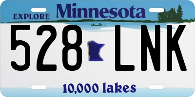 MN license plate 528LNK
