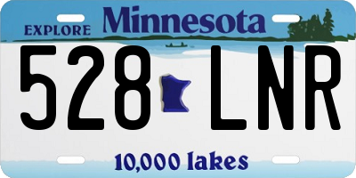 MN license plate 528LNR