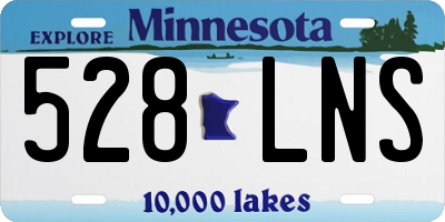 MN license plate 528LNS
