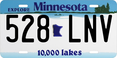 MN license plate 528LNV