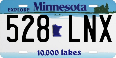 MN license plate 528LNX