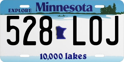 MN license plate 528LOJ