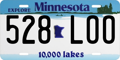 MN license plate 528LOO