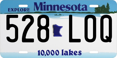 MN license plate 528LOQ
