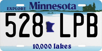 MN license plate 528LPB