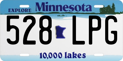 MN license plate 528LPG