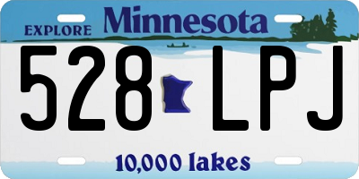 MN license plate 528LPJ