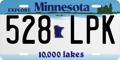 MN license plate 528LPK