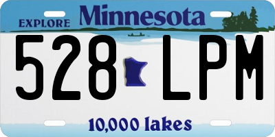 MN license plate 528LPM