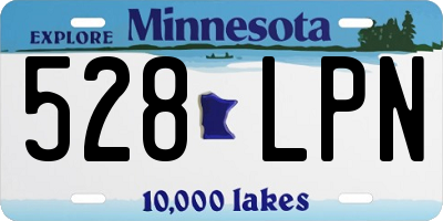 MN license plate 528LPN